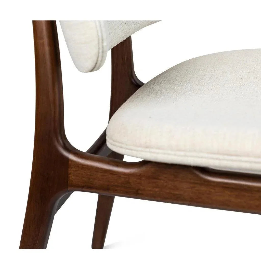 Ariel Boucle Wood Armless Side Chair - LOOMLAN - Urbia - Dining Chairs