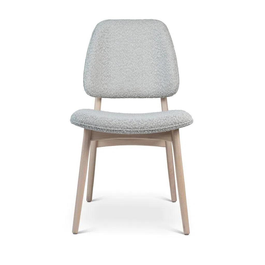 Ariel Boucle Wood Armless Side Chair - LOOMLAN - Urbia - Dining Chairs
