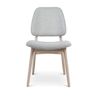 Ariel Boucle Wood Armless Side Chair - LOOMLAN - Urbia - Dining Chairs