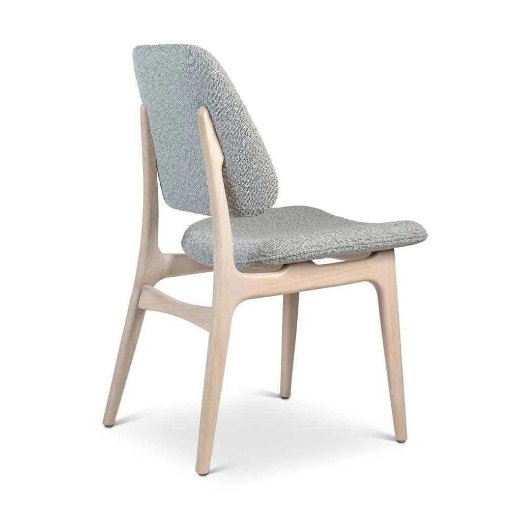 Ariel Boucle Wood Armless Side Chair - LOOMLAN - Urbia - Dining Chairs