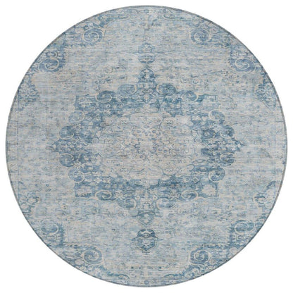 Arienne Blue Washable Indoor - Outdoor Rug - LOOMLAN - LOOMLAN Rugs - Outdoor Rugs
