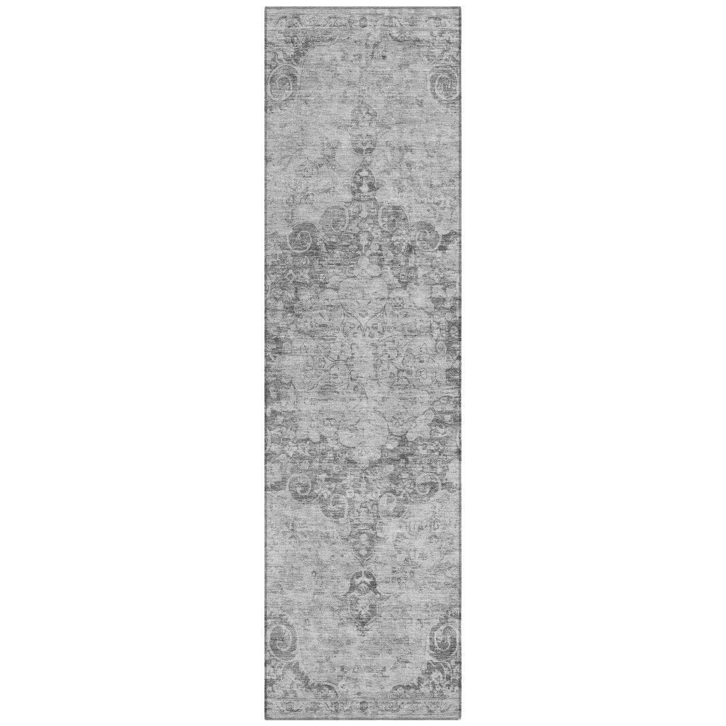 Arienne Gray Washable Indoor - Outdoor Rug - LOOMLAN - LOOMLAN Rugs - Outdoor Rugs