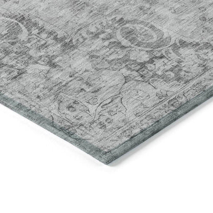 Arienne Gray Washable Indoor - Outdoor Rug - LOOMLAN - LOOMLAN Rugs - Outdoor Rugs