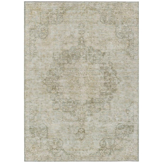 Arienne Green Washable Indoor - Outdoor Rug - LOOMLAN - LOOMLAN Rugs - Outdoor Rugs