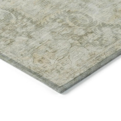 Arienne Green Washable Indoor - Outdoor Rug - LOOMLAN - LOOMLAN Rugs - Outdoor Rugs