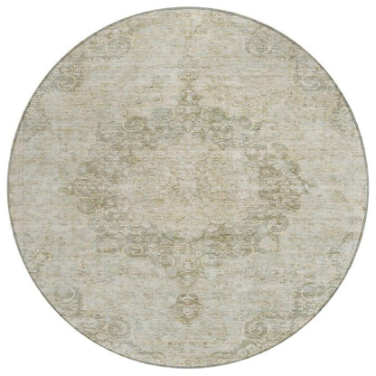 Arienne Green Washable Indoor - Outdoor Rug - LOOMLAN - LOOMLAN Rugs - Outdoor Rugs