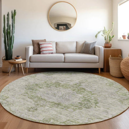 Arienne Olive Washable Indoor - Outdoor Rug - LOOMLAN - LOOMLAN Rugs - Outdoor Rugs