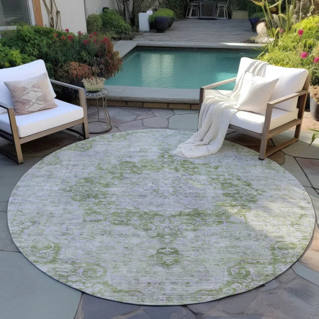Arienne Olive Washable Indoor - Outdoor Rug - LOOMLAN - LOOMLAN Rugs - Outdoor Rugs