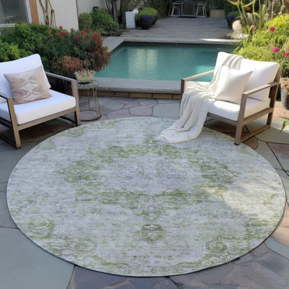 Arienne Olive Washable Indoor - Outdoor Rug - LOOMLAN - LOOMLAN Rugs - Outdoor Rugs