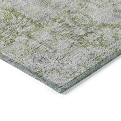 Arienne Olive Washable Indoor - Outdoor Rug - LOOMLAN - LOOMLAN Rugs - Outdoor Rugs