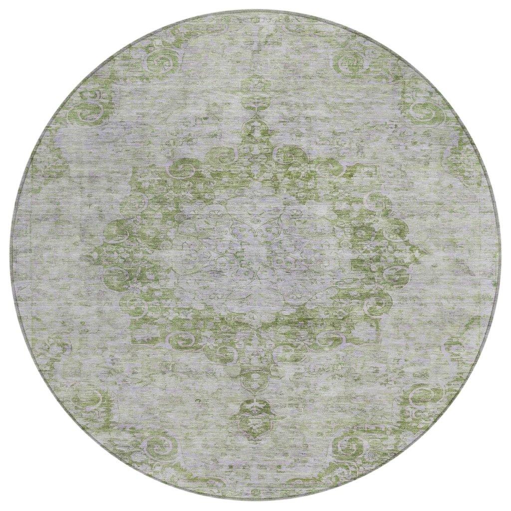 Arienne Olive Washable Indoor - Outdoor Rug - LOOMLAN - LOOMLAN Rugs - Outdoor Rugs