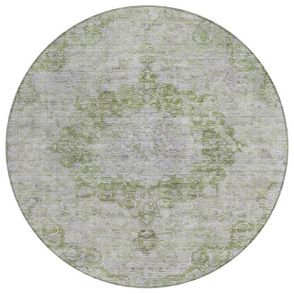 Arienne Olive Washable Indoor - Outdoor Rug - LOOMLAN - LOOMLAN Rugs - Outdoor Rugs