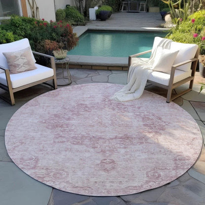 Arienne Pink Washable Indoor - Outdoor Rug - LOOMLAN - LOOMLAN Rugs - Outdoor Rugs