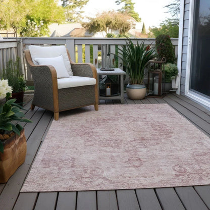 Arienne Pink Washable Indoor - Outdoor Rug - LOOMLAN - LOOMLAN Rugs - Outdoor Rugs