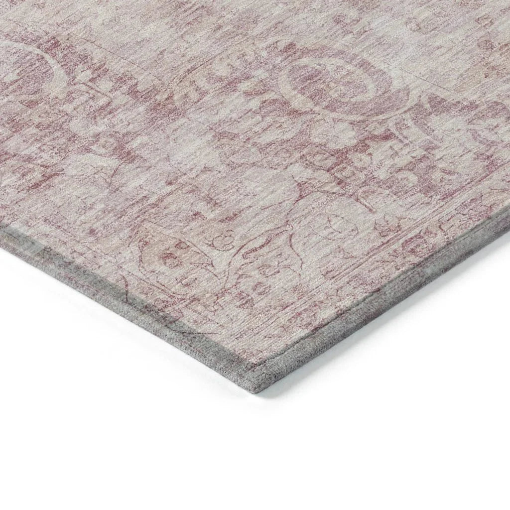 Arienne Pink Washable Indoor - Outdoor Rug - LOOMLAN - LOOMLAN Rugs - Outdoor Rugs