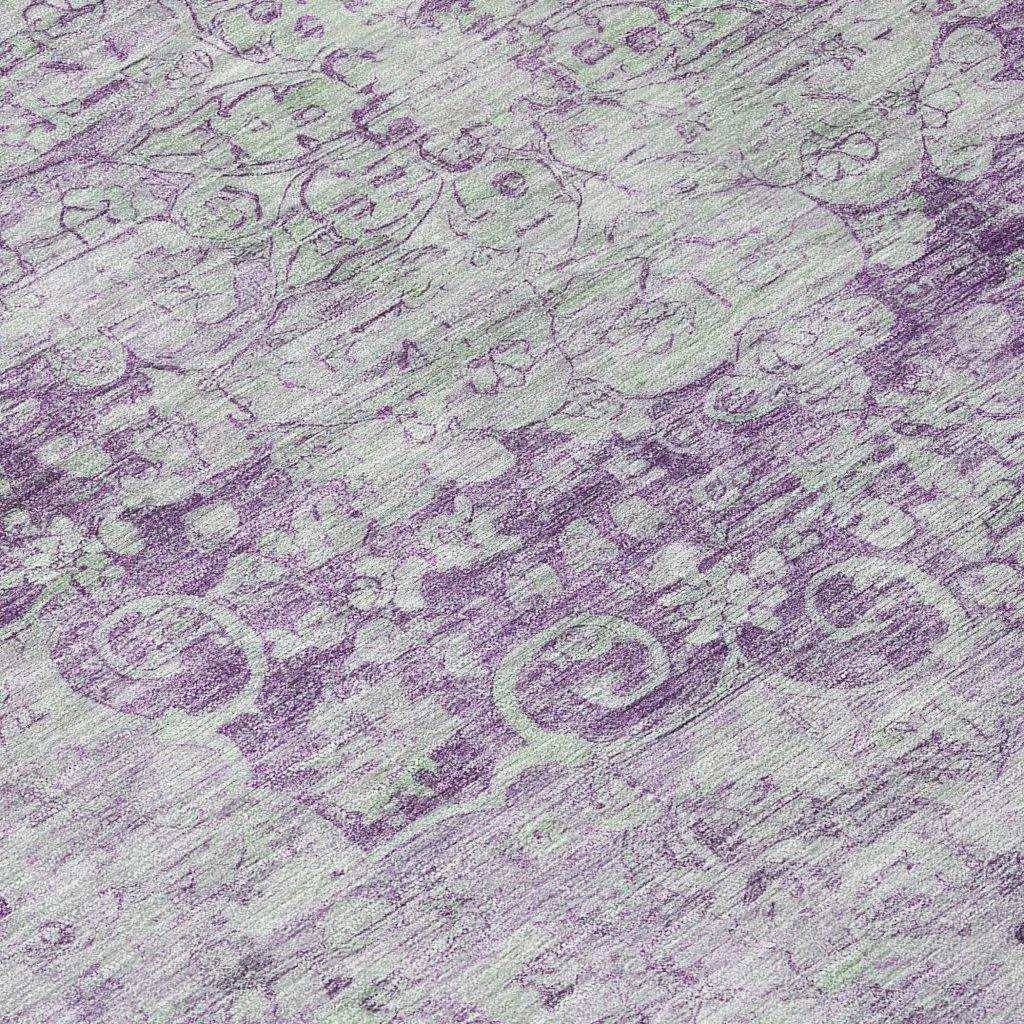 Arienne Purple Washable Indoor - Outdoor Rug - LOOMLAN - LOOMLAN Rugs - Outdoor Rugs