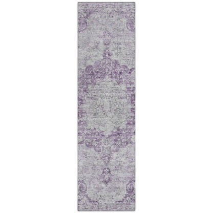Arienne Purple Washable Indoor - Outdoor Rug - LOOMLAN - LOOMLAN Rugs - Outdoor Rugs
