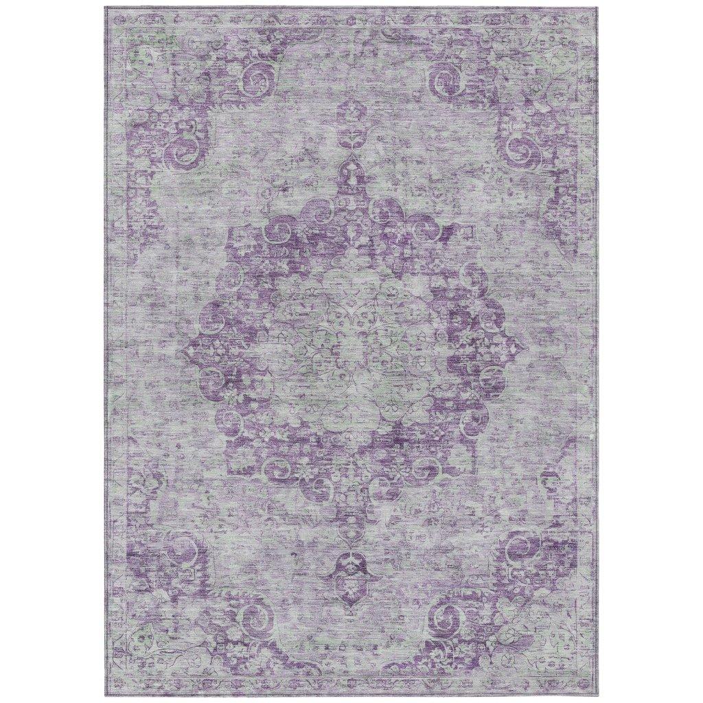 Arienne Purple Washable Indoor - Outdoor Rug - LOOMLAN - LOOMLAN Rugs - Outdoor Rugs