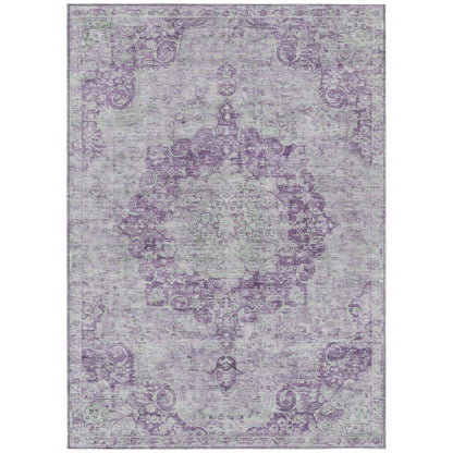 Arienne Purple Washable Indoor - Outdoor Rug - LOOMLAN - LOOMLAN Rugs - Outdoor Rugs
