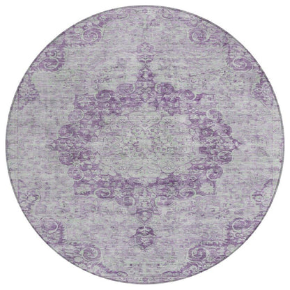 Arienne Purple Washable Indoor - Outdoor Rug - LOOMLAN - LOOMLAN Rugs - Outdoor Rugs