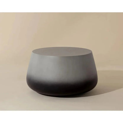 Aries Concrete Outdoor Round Coffee Table-Outdoor Coffee Tables-SUNPAN-LOOMLAN