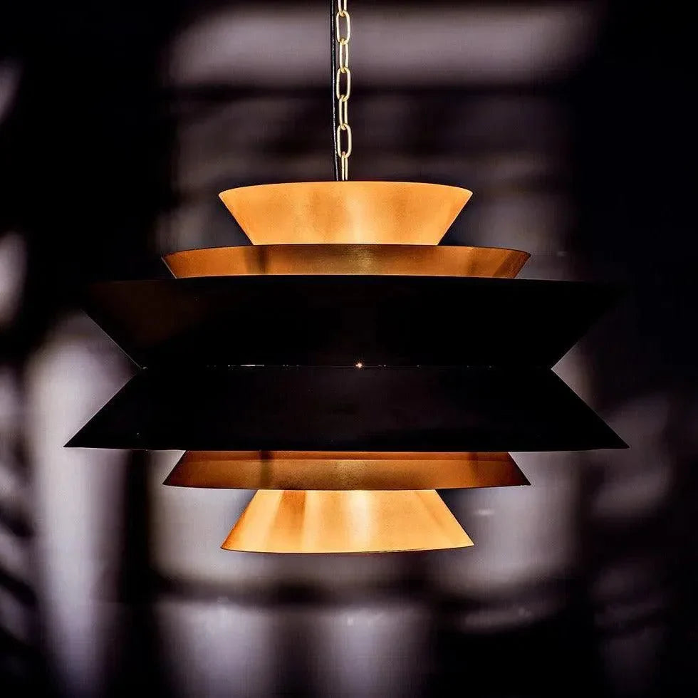 Arion Pendant, Steel with Brass Finish - LOOMLAN - Noir - Pendants
