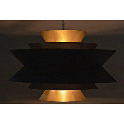 Arion Pendant, Steel with Brass Finish - LOOMLAN - Noir - Pendants