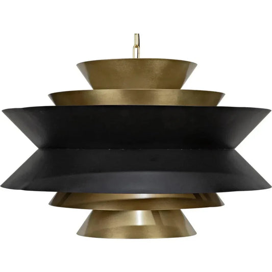 Arion Pendant, Steel with Brass Finish - LOOMLAN - Noir - Pendants