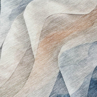 Arionelle Blue Washable Indoor - Outdoor Rug - LOOMLAN - LOOMLAN Rugs - Outdoor Rugs