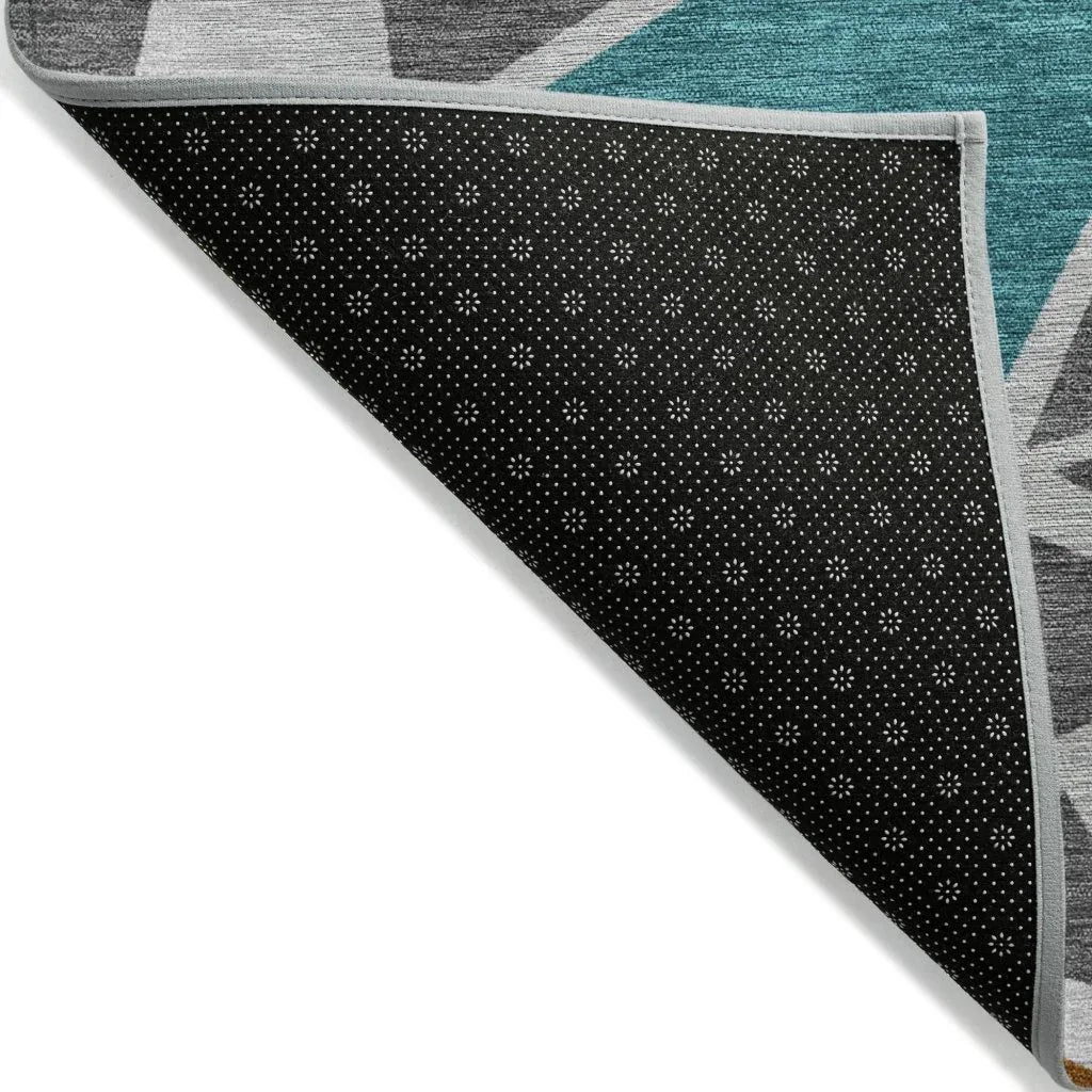 Aristea Gray Washable Indoor-Outdoor Rug-Outdoor Rugs-LOOMLAN Rugs-LOOMLAN