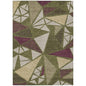 Aristea Green Washable Indoor-Outdoor Rug-Outdoor Rugs-LOOMLAN Rugs-2'6" x 3'10"-LOOMLAN