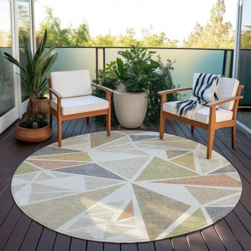 Aristea Ivory Washable Indoor-Outdoor Rug-Outdoor Rugs-LOOMLAN Rugs-LOOMLAN