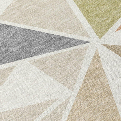 Aristea Ivory Washable Indoor-Outdoor Rug-Outdoor Rugs-LOOMLAN Rugs-LOOMLAN