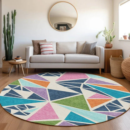 Aristea White Washable Indoor-Outdoor Rug-Outdoor Rugs-LOOMLAN Rugs-LOOMLAN