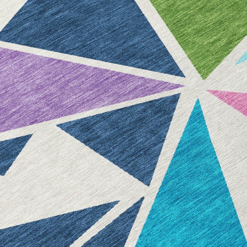 Aristea White Washable Indoor-Outdoor Rug-Outdoor Rugs-LOOMLAN Rugs-LOOMLAN