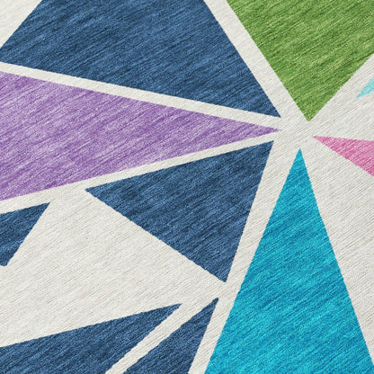 Aristea White Washable Indoor-Outdoor Rug-Outdoor Rugs-LOOMLAN Rugs-LOOMLAN