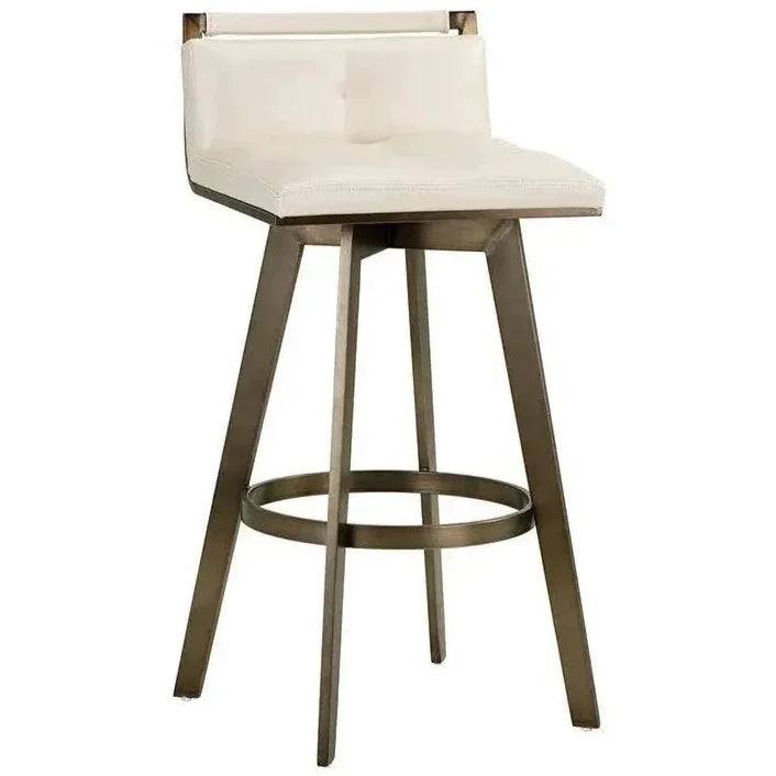 Arizona Leather Swivel Barstool - LOOMLAN - SUNPAN - Bar Stools