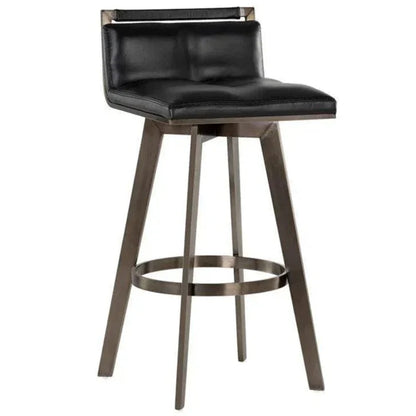Arizona Leather Swivel Barstool - LOOMLAN - SUNPAN - Bar Stools