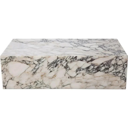 Ark Genuine Viola Marble Rectangular Cocktail Table - LOOMLAN - Diamond Sofa - Coffee Tables