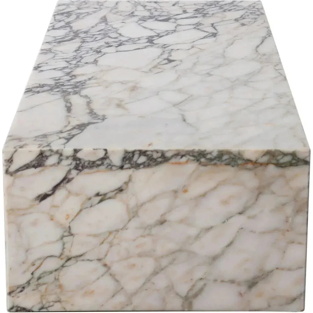 Ark Genuine Viola Marble Rectangular Cocktail Table - LOOMLAN - Diamond Sofa - Coffee Tables