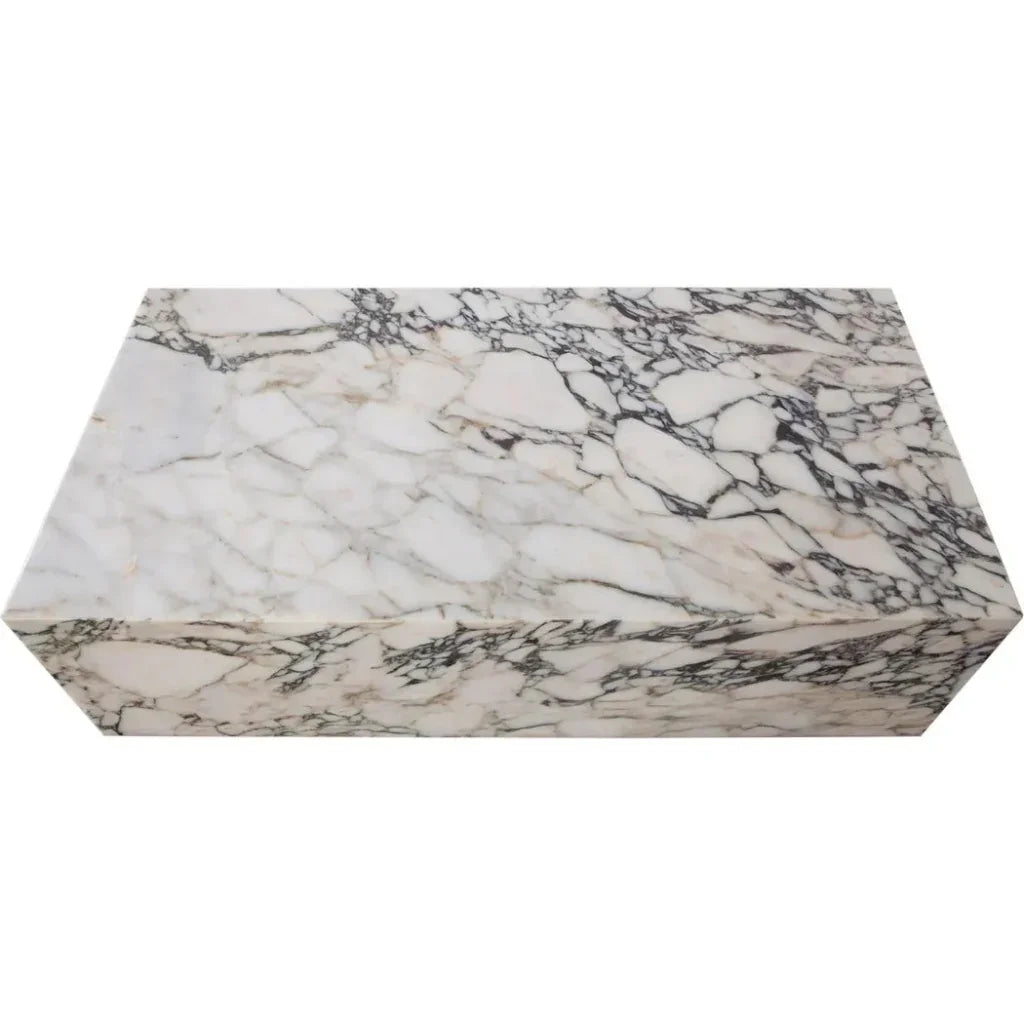 Ark Genuine Viola Marble Rectangular Cocktail Table - LOOMLAN - Diamond Sofa - Coffee Tables