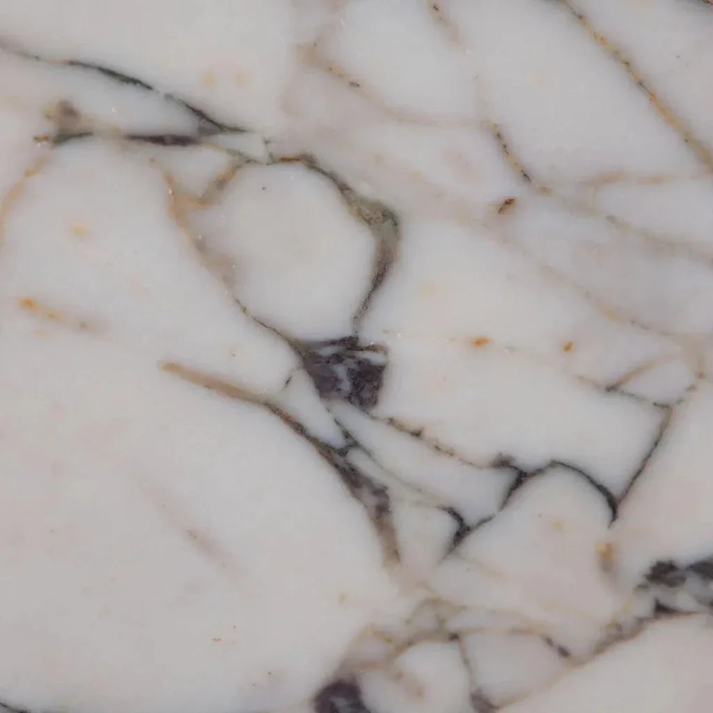 Ark Genuine Viola Marble Square Pedestal End Table - LOOMLAN - Diamond Sofa - Side Tables