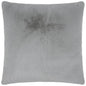 Arlo Faux Fur Solid Grey Large Throw Pillow Insert - LOOMLAN - D.V. Kap - Throw Pillows