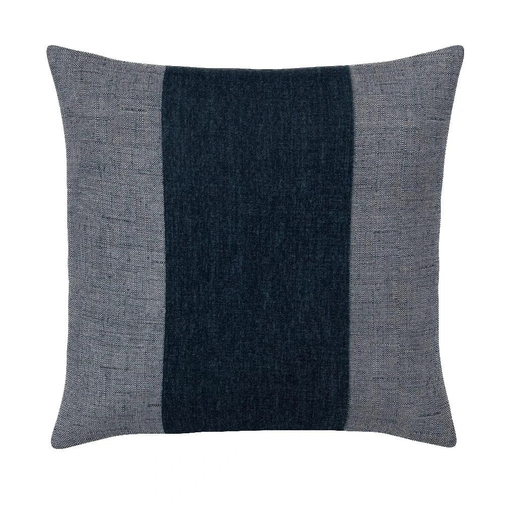 Arlo Indigo Handmade Outdoor Pillow-Outdoor Pillows-Earnest Collection-20" Square-LOOMLAN