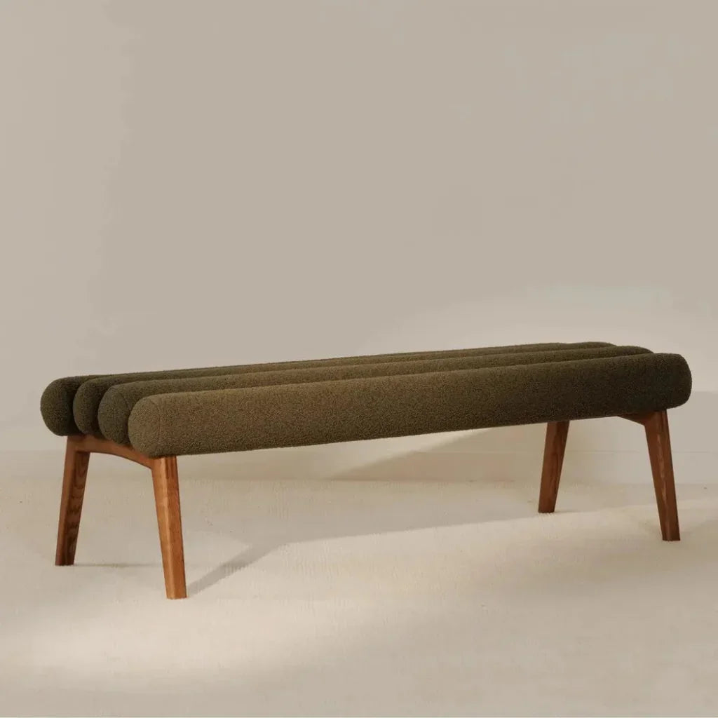 Arlo Wood and Metal Bench - LOOMLAN - Moe's Home - Bedroom Benches