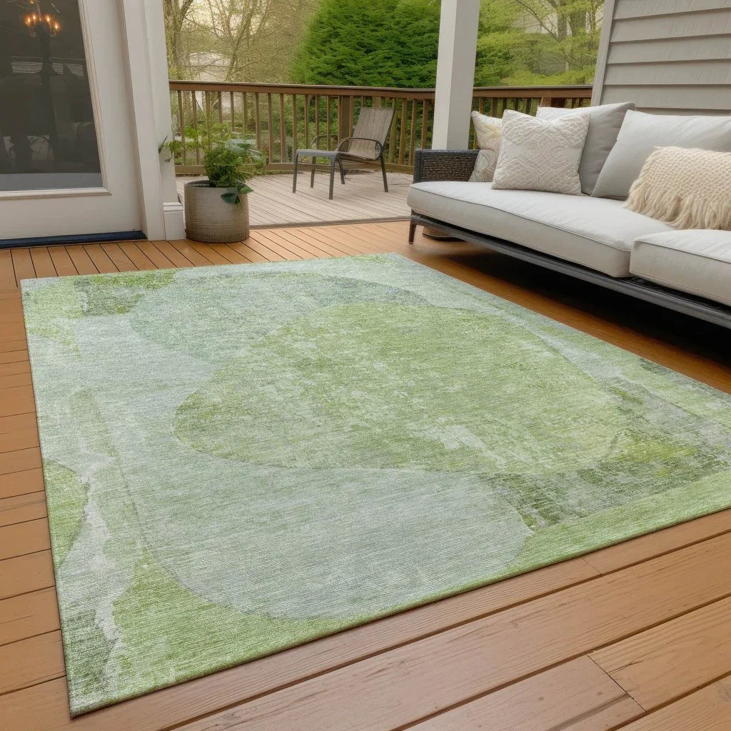 Armalise Aloe Washable Indoor - Outdoor Rug - LOOMLAN - LOOMLAN Rugs - Outdoor Rugs