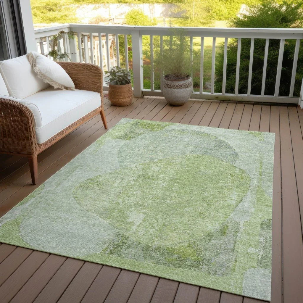 Armalise Aloe Washable Indoor - Outdoor Rug - LOOMLAN - LOOMLAN Rugs - Outdoor Rugs