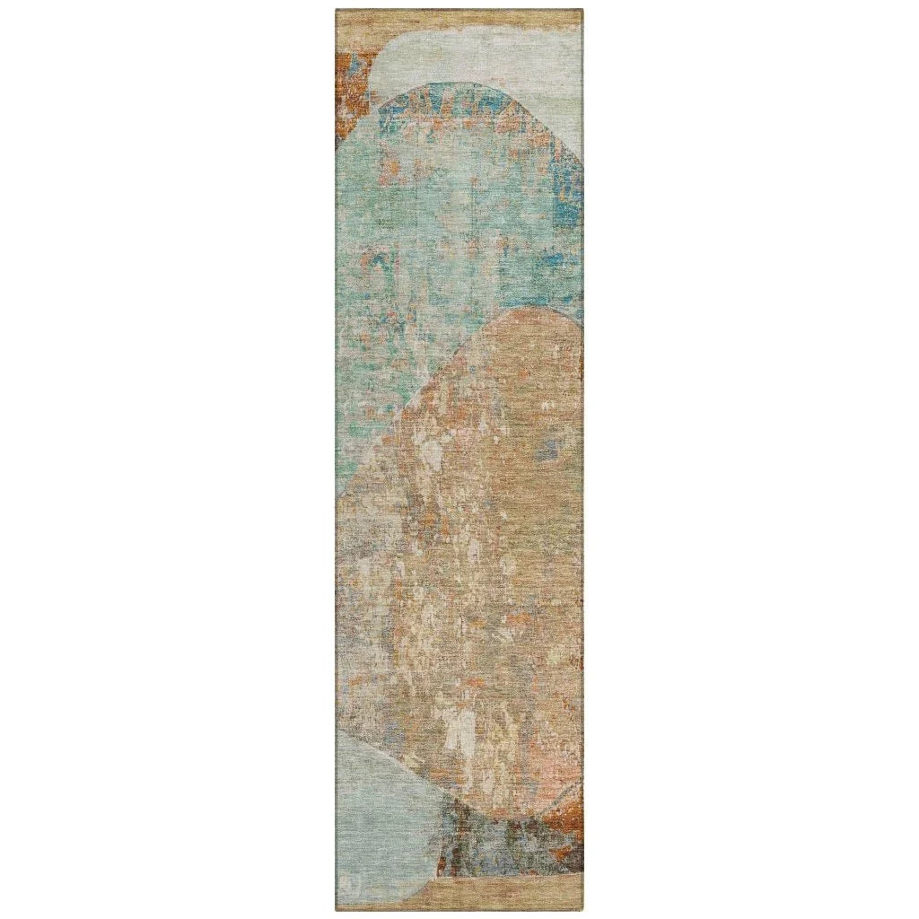 Armalise Teal Washable Indoor - Outdoor Rug - LOOMLAN - LOOMLAN Rugs - Outdoor Rugs