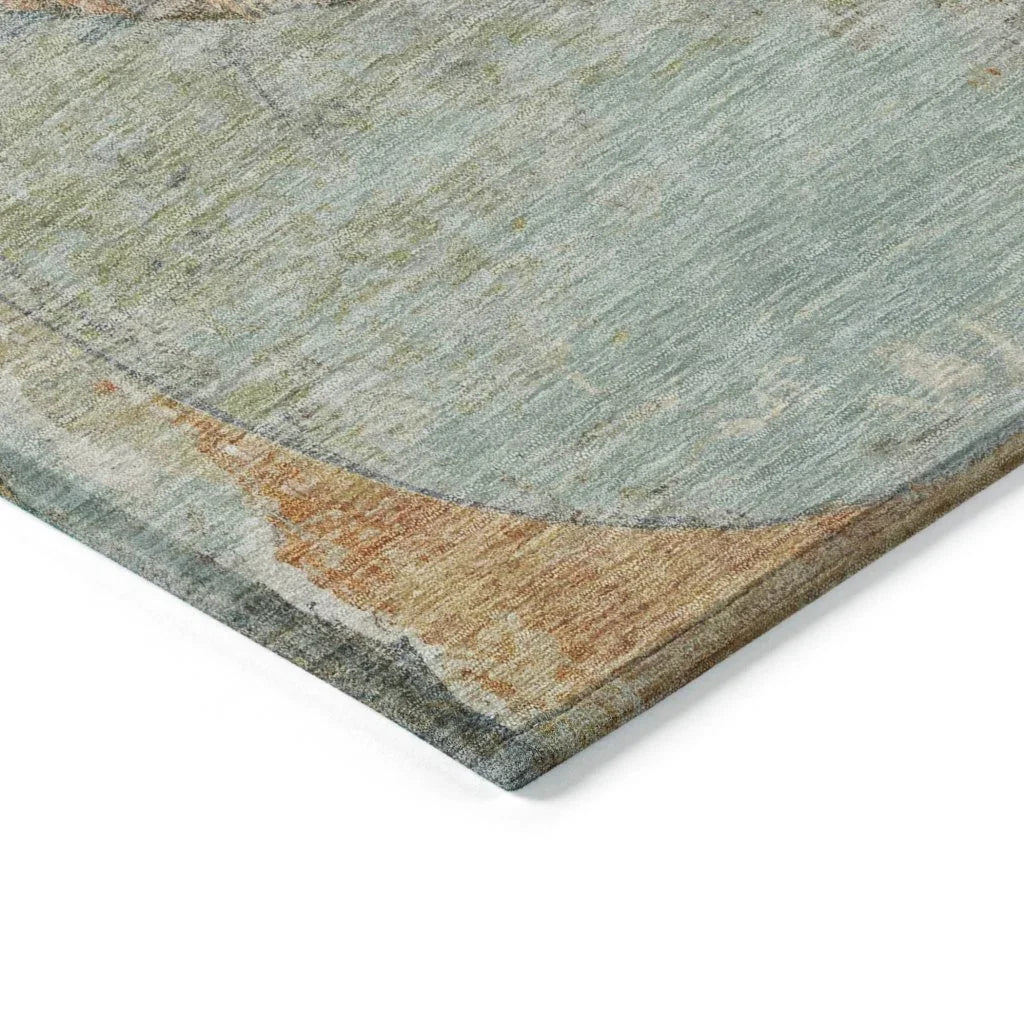 Armalise Teal Washable Indoor - Outdoor Rug - LOOMLAN - LOOMLAN Rugs - Outdoor Rugs