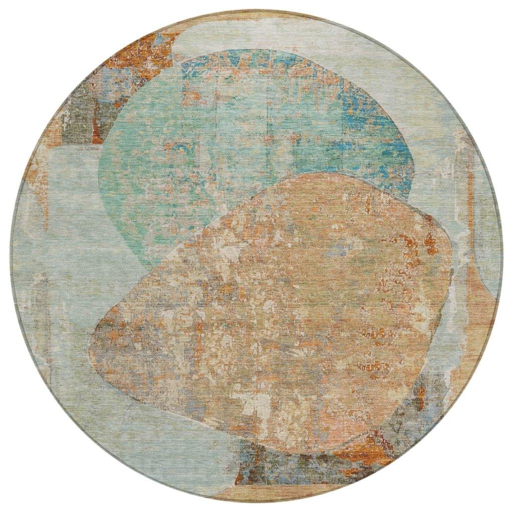 Armalise Teal Washable Indoor - Outdoor Rug - LOOMLAN - LOOMLAN Rugs - Outdoor Rugs